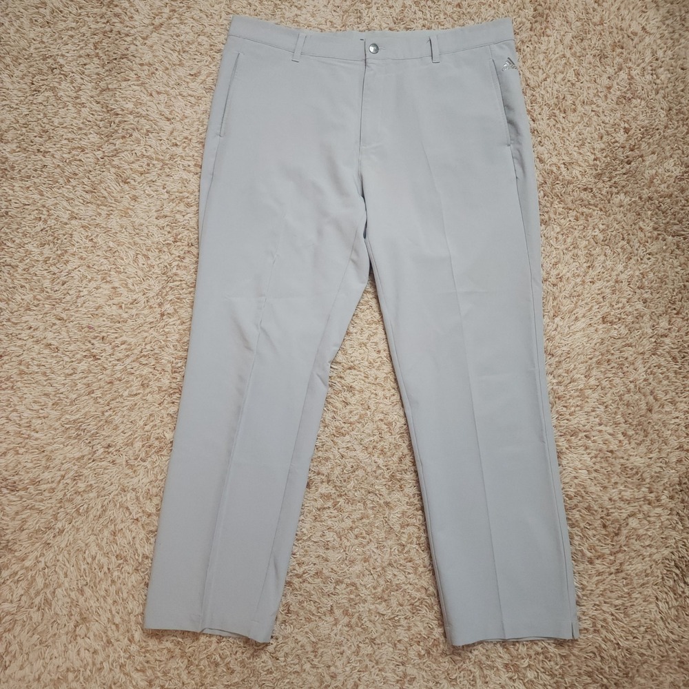 Adidas Golf Pants Mens 38x30 Gray Ultimate365 Stretch Straight Leg Athletic - Picture 2 of 11